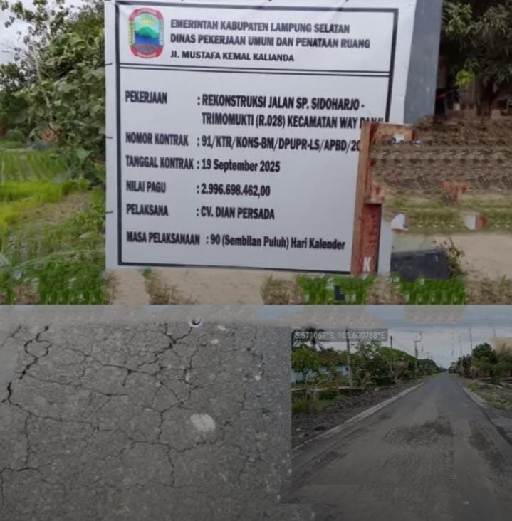 Lapor Pak Bupati Proyek Jalan Bali Nuraga Bernilai Tiga Miliar Dibangun Asal Jadi Bikin Kecewa Masyarakat
