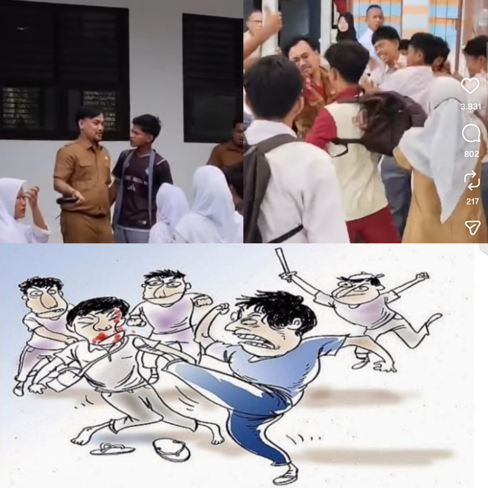 Heboh!! Guru SMKN 3 Tanjabtim Diduga Dikeroyok Murid : Dipicu Ucapan Guru Yang Dinilai Menghina