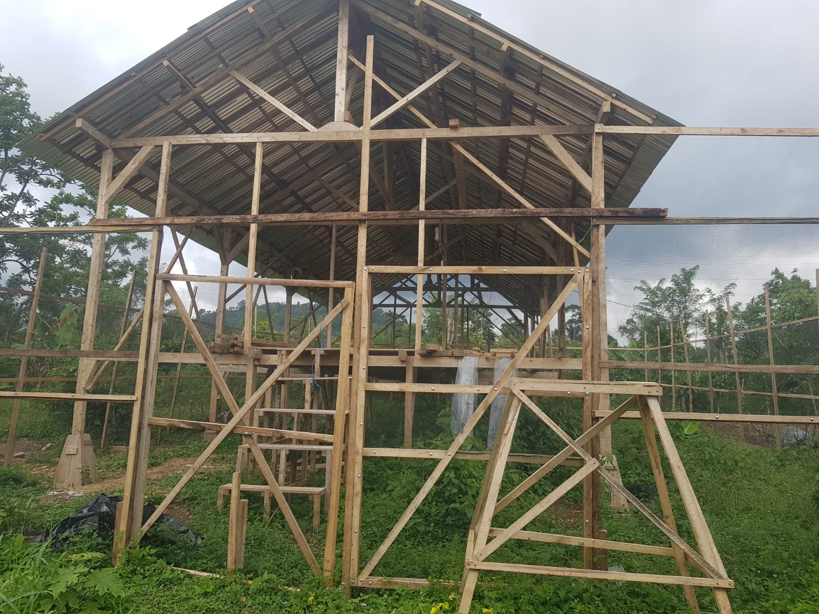 Diduga Sarang Korupsi Ketahanan Pangan Anggaran 70 Juta Pembuatan Kandang Ayam Tak Kunjung Selesai