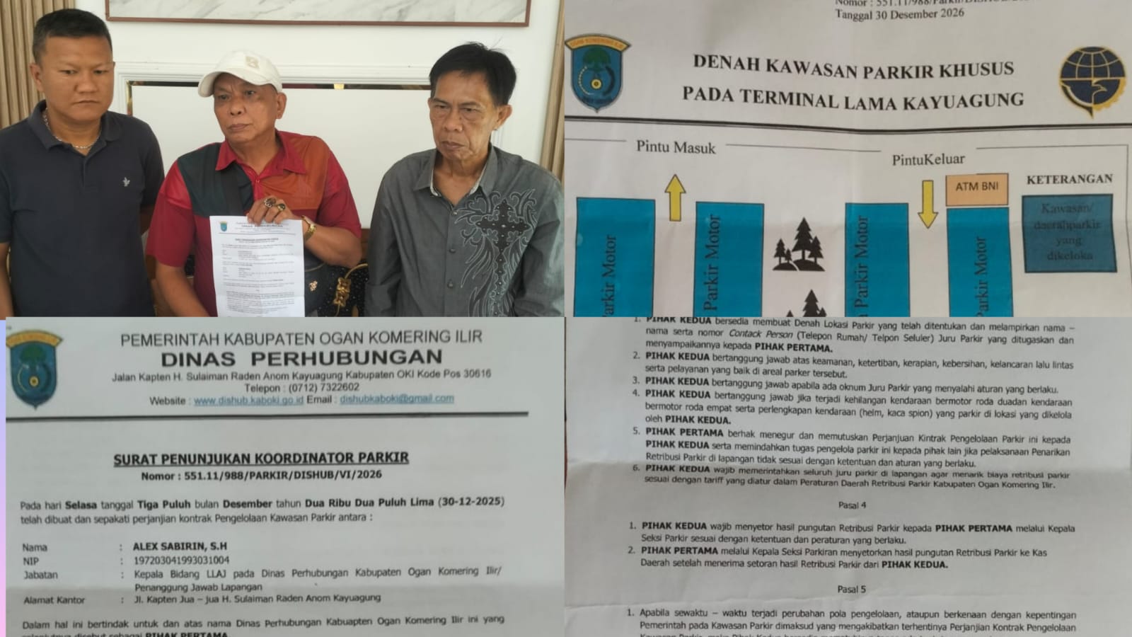 Retribusi Tak Capai Target, Dishub OKI Ganti Pengelola Parkir Pasar Shopping Kayuagung