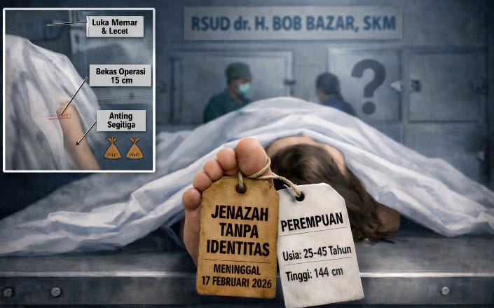 Dirawat 11 Hari di RSUD dr. H. Bob Bazar, SKM, Warga Diminta Bantu Identifikasi Jenazah Perempuan Tanpa Identitas