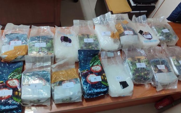 Penyelundupan 17,29 Kg Sabu Disimpan Dalam Ban Serap Digagalkan Polda Lampung di Exit Tol Bakauheni