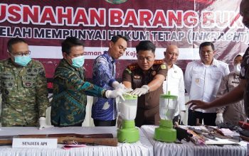 Minim Informasi, Pemusnahan Narkotika di Kejari OKI Jadi Sorotan