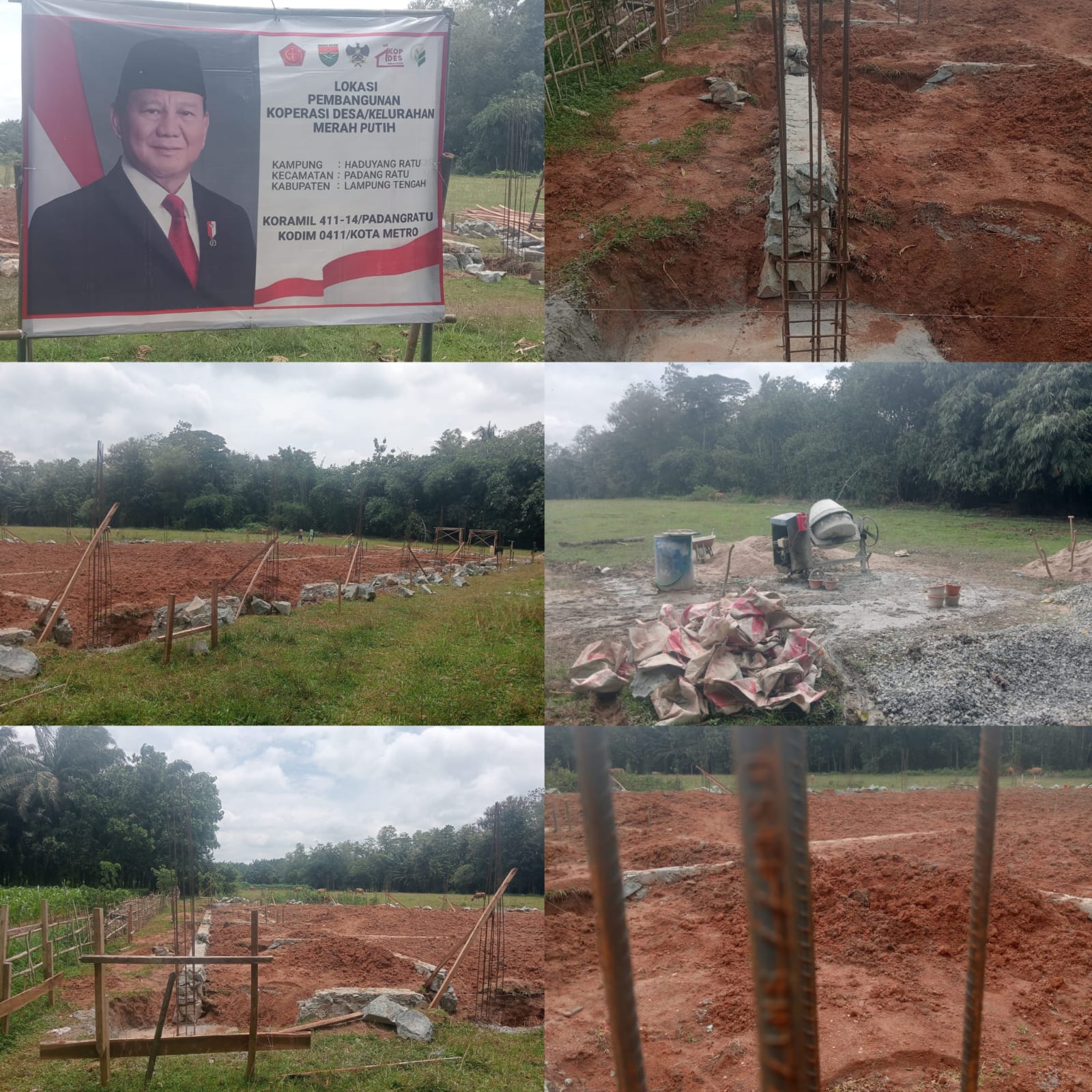 Dugaan Ketidaksesuaian Pembangunan Koperasi Merah Putih di Kampung Haduyang Ratu Kec Padang ratu Lampung tengah