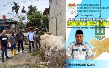 PPWI Aceh Tamiang Rayakan Tradisi Meugang Dengan Berbagi Untuk Insan Pers