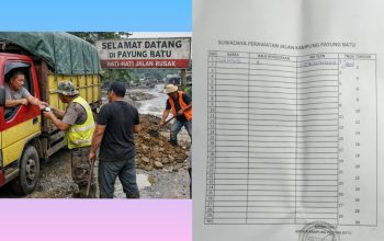 Dugaan Pungutan Dana Material Jalan di Kampung Payung Batu, Warga Minta Transparansi