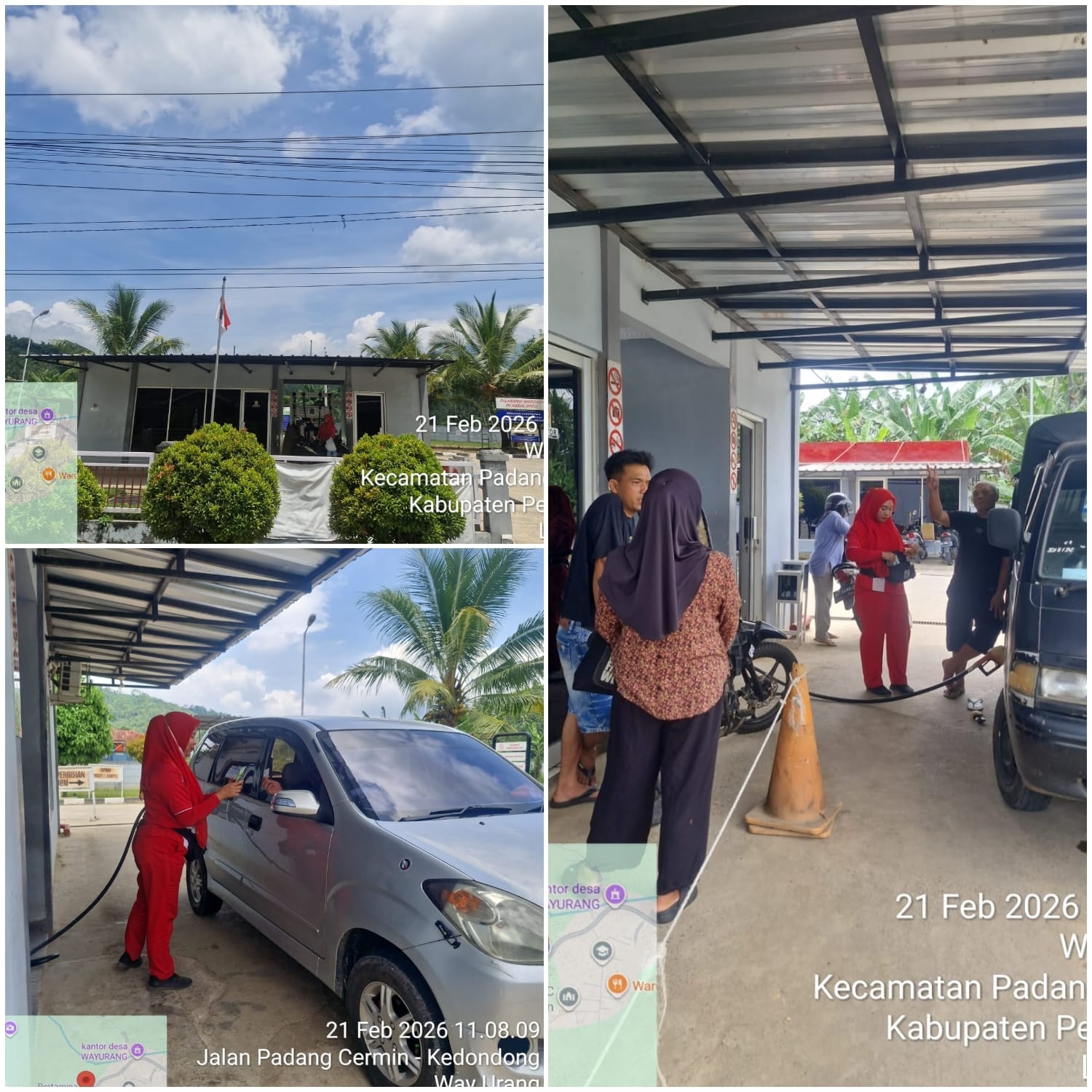 SPBU Desa Way Urang Kecamatan Padang Cermin Berikan Pelayanan Efektif Terhadap Masyarakat Pengguna BBM