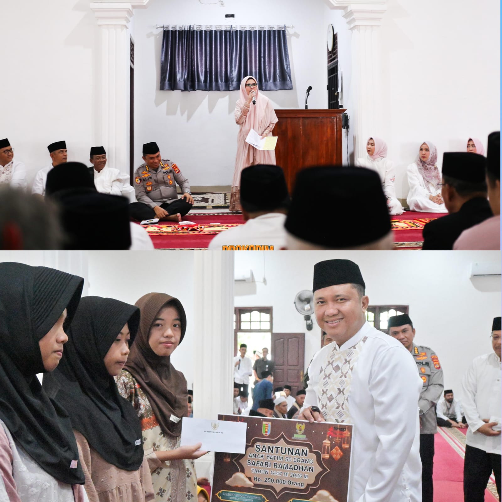 Safari Ramadan Provinsi Lampung di Pesawaran, Perkuat Sinergi dan Salurkan Bantuan Untuk Masyarakat