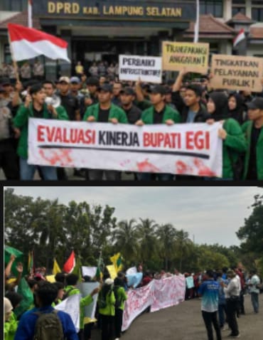 Mahasiswa Gelar Aksi Evaluasi Kinerja Bupati Egi di Lampung Selatan