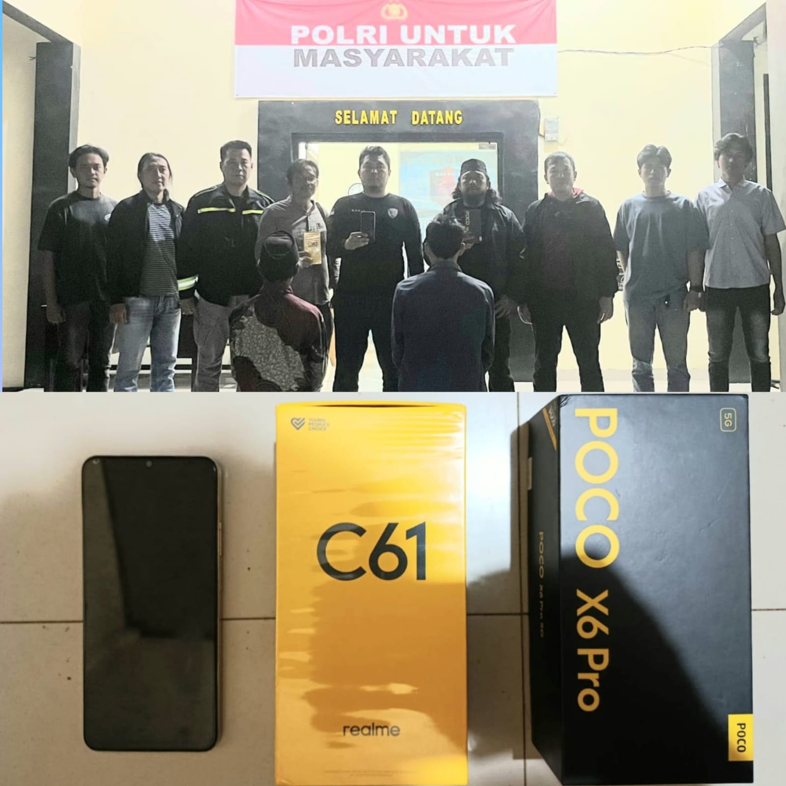 Polsek Pulau Panggung Tangkap Diduga Pelaku Pencurian Handphone dan Penadahnya