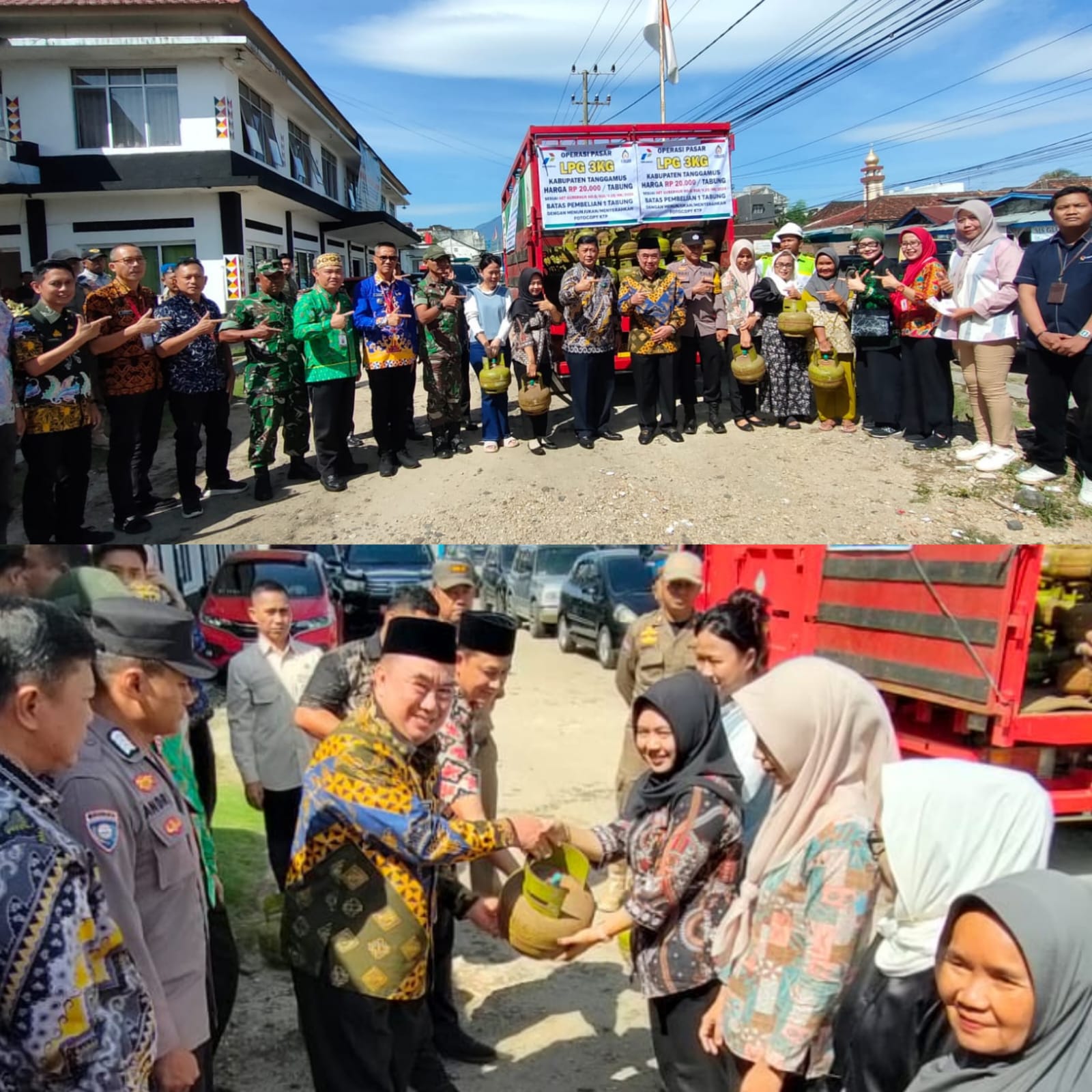 Pemkab Tanggamus Melaksanakan Kegiatan Pasar Murah Subsidi LPG 3 Kg