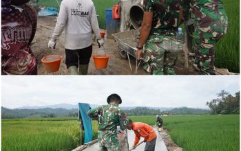 Progres Rabat Beton TMMD ke-127 Kodim 0421/LS Capai 54 Persen