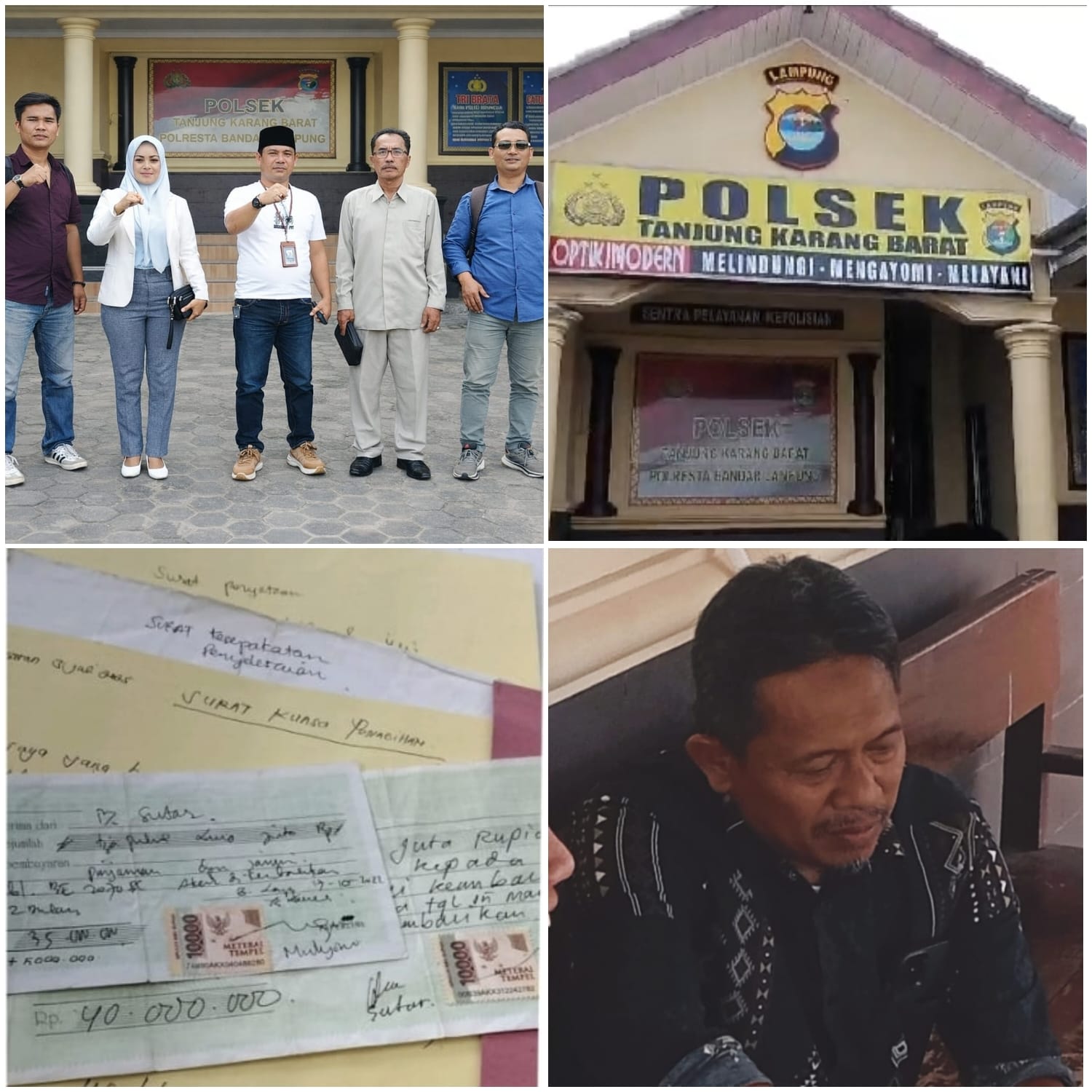 Oknum Pegawai RS Jiwa Diserahkan Ke Polsek Tanjung Karang Barat Agar di Proses Pidana