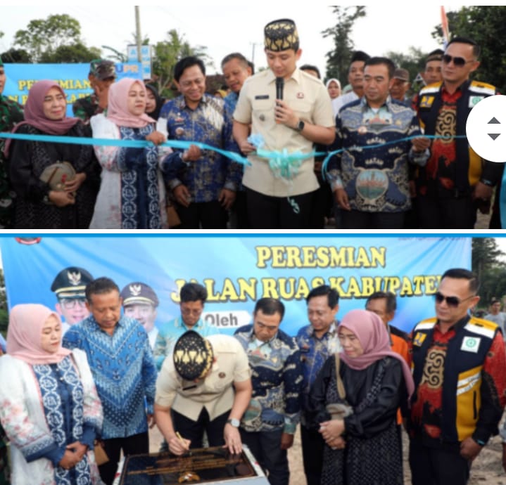 Bupati Egi Resmikan Jalan di Tanjung Sari dan Tanjung Bintang, Berharap Infrastruktur Jadi Penggerak Ekonomi Warga