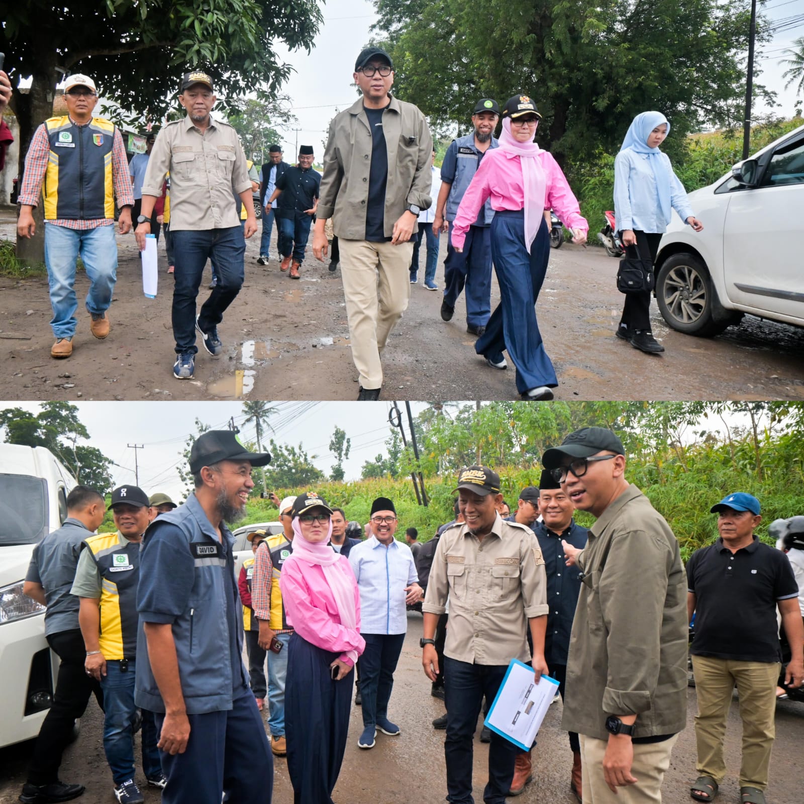Dorong Peningkatan Infrastruktur Jalan, Bupati Pesawaran Dampingi Gubernur Tinjau Ruas Jalan Provinsi