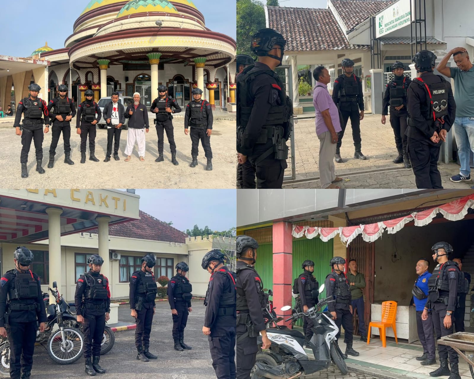 Batalyon B Pelopor Satbrimob Polda Lampung Gelar Patroli Dialogis Selama Ramadan