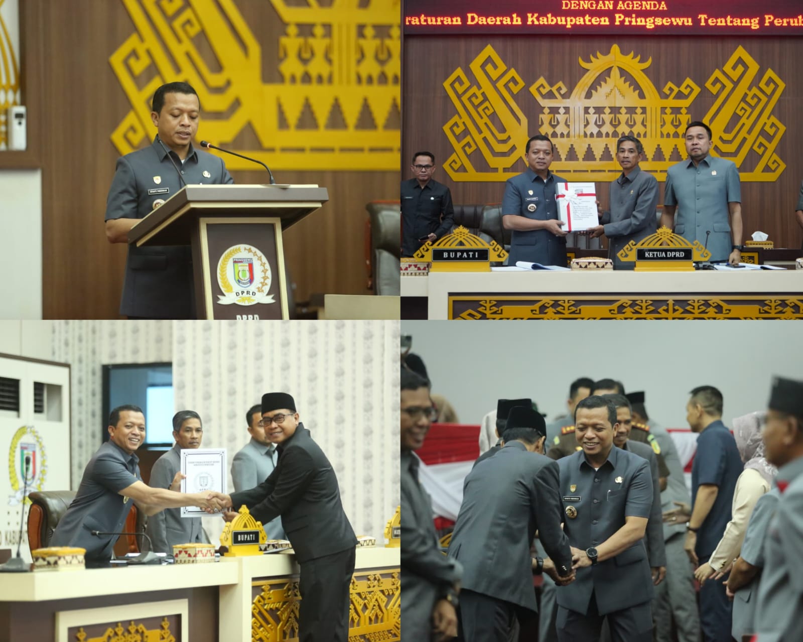 Rapat Paripurna DPRD, Bupati Pringsewu Sampaikan LKPJ 2025 dan Raperda Perubahan Struktur Perangkat Daerah 2026