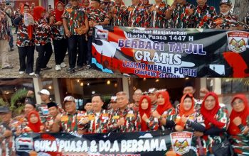 Laskar Merah Putih Lamsel Pererat Silaturahmi Lewat Aksi Berbagi Takjil dan Buka Bersama