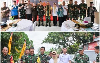 Bupati Nanda Dampingi Wasev Panglima TNI Tinjau TMMD Ke-127 Kodim 0421/Lampung Selatan
