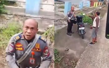 Viral Di Sosmed Video Oknum Petugas Dishub Lampung Utara Mau ‘Tujah’ Supir Truk
