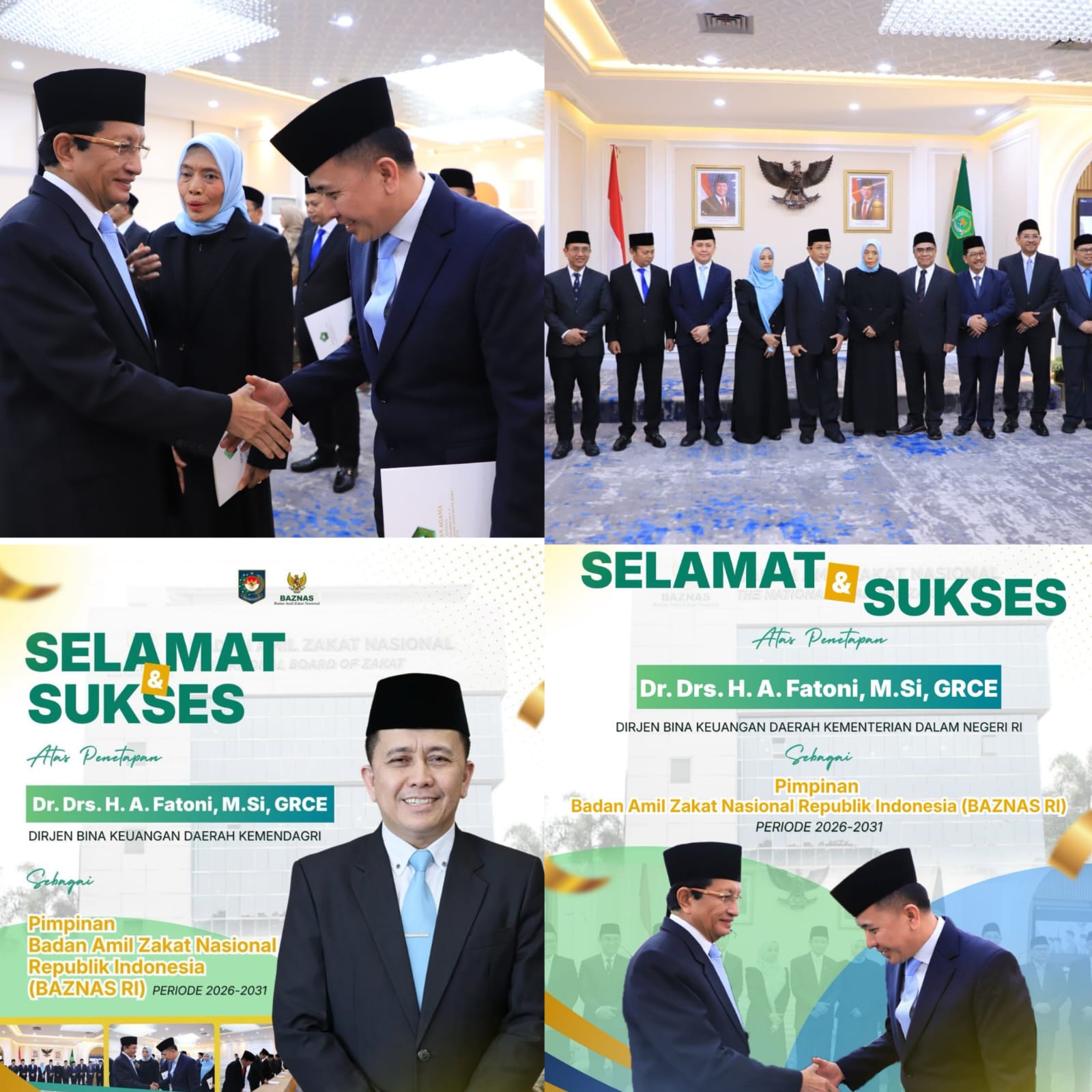 Presiden Prabowo Tunjuk Dirjen Bina Keuangan Daerah Agus Fatoni Sebagai Anggota BAZNAS RI