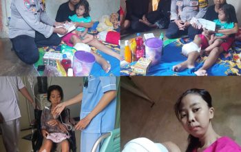 Aipda Leonardo Salurkan Donasi Kepada Penderita Tumor Ganas, Hari Ini