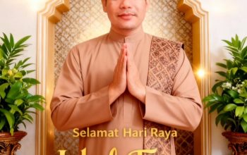 Ketua Persatuan Wartawan Duta Pena Indonesia (PWDPI) Kabupaten Pesawaran H. Arohman R,SE Mengucapkan Selamat Hari Raya IdulFitri 1445 H