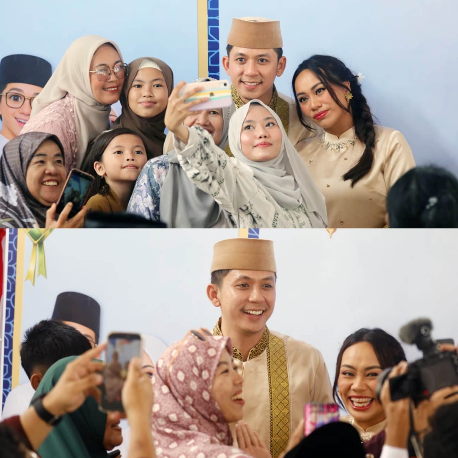 Bupati Egi Bersama Istri Zita Anjani Membaur Bersama Warga Dalam Rangka Halalbihalal di Hari Raya Idul Fitri 1447 H