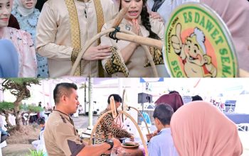 Halalbihalal di Lamban Rakyat Jadi Berkah UMKM, Dagangan Ludes Diborong dan Dibagikan Gratis