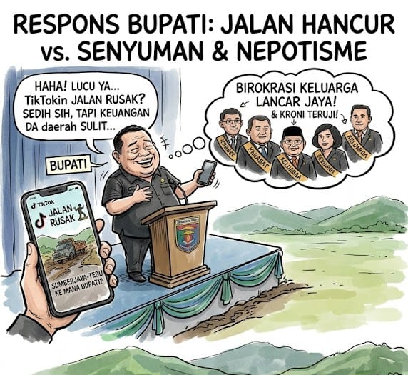 Aliansi Jurnalis Persada (AJP) Lampung Barat: “Rakyat Butuh Aspal, Bukan Senyum dan Keluh Kesah Bupati!”