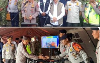 Kapolri Kunker cek Kesiapan Posko Siaga SAR Satgas Tanggap Bencana Brimob Polda Lampung di Pelabuhan Bakauheni