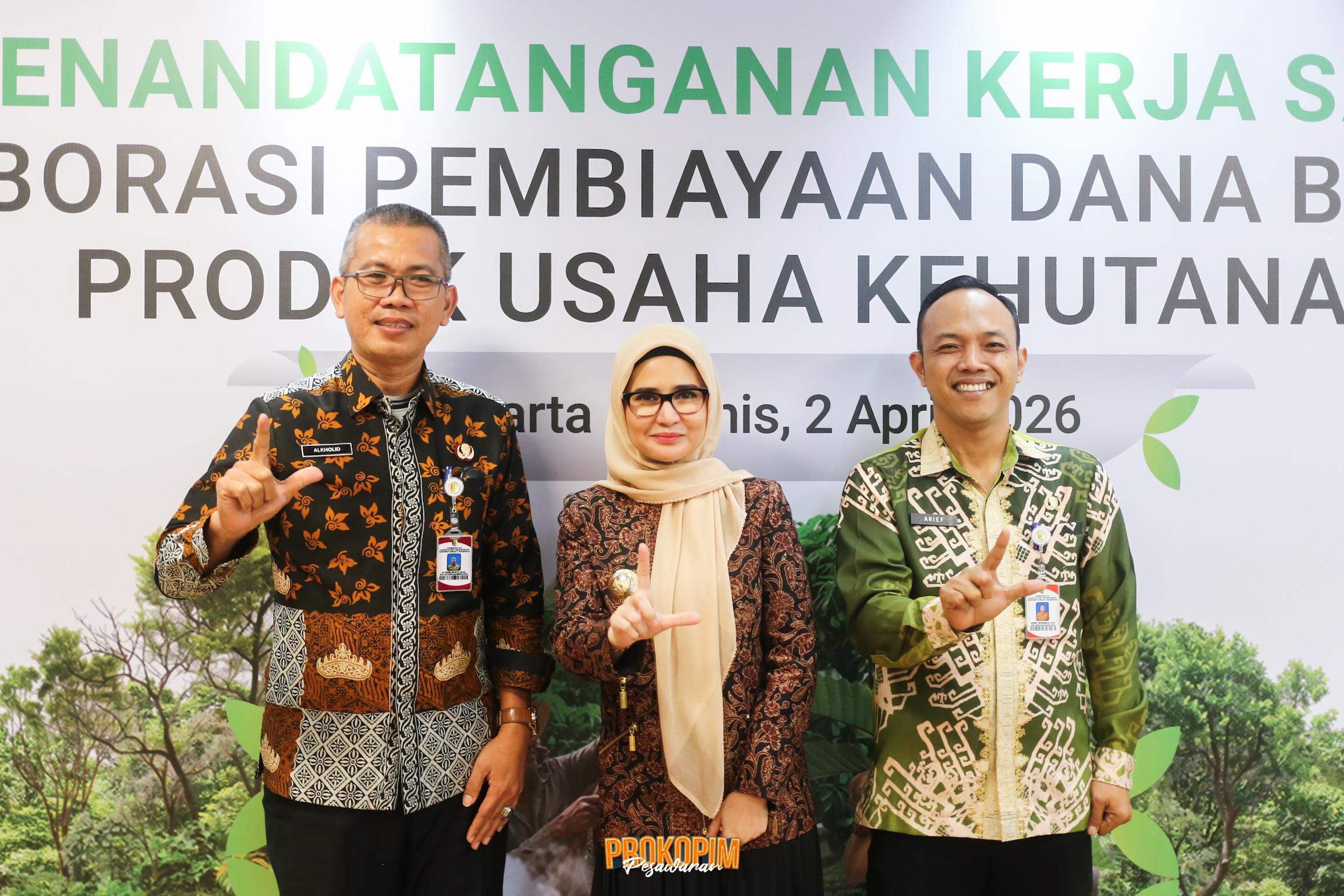 Pemkab Pesawaran Perkuat Pembiayaan Hijau Lewat Kerja Sama Dana Bergulir Kehutanan Dengan BPDLH