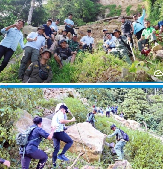 Bupati Egi Tinjau Lokasi Longsor Gunung Rajabasa Naik 3 Km Tanam 50 Pohon Cegah Bencana Longsor Susulan