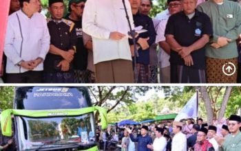 Bupati Egi Secara Resmi Berangkatkan 1.350 Santri Lampung ke Lirboyo