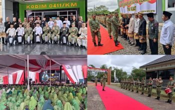 Halal Bihalal Pangdam XXI/Radin Inten Bersama Ulama dan Masyarakat Lampung Tengah Perkuat Sinergi dan Persatuan