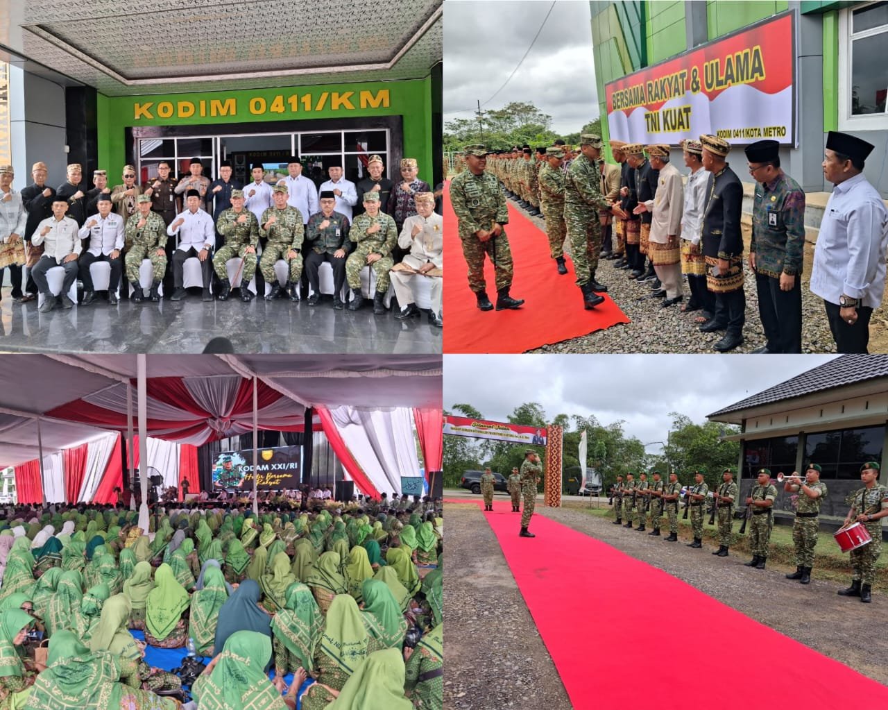 Halal Bihalal Pangdam XXI/Radin Inten Bersama Ulama dan Masyarakat Lampung Tengah Perkuat Sinergi dan Persatuan