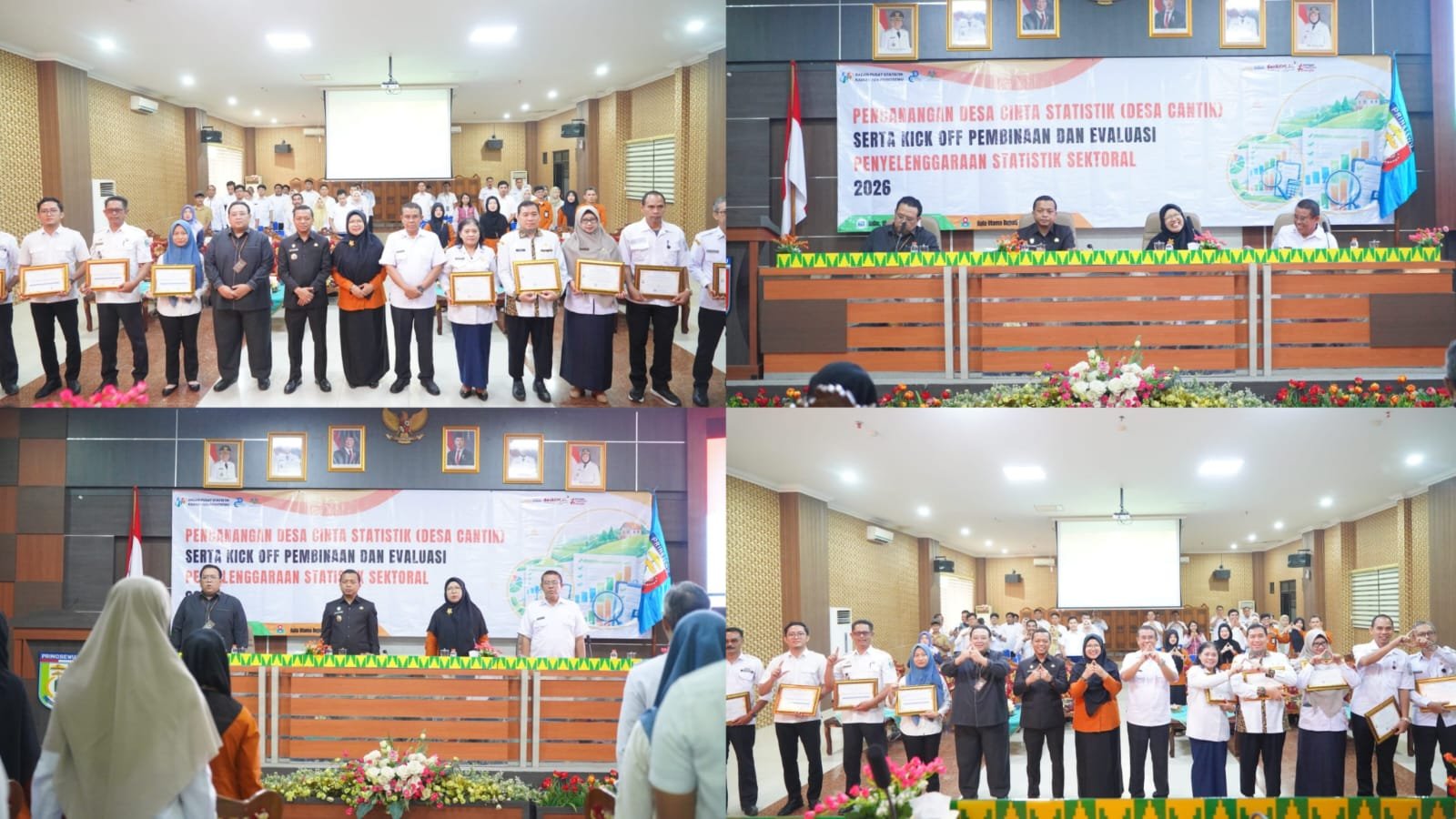 Pemkab Pringsewu Canangkan Desa Cantik dan Kick Off Statistik Sektoral 2026
