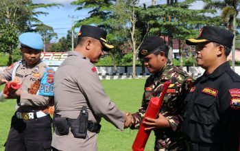 Polres Lampung Barat Gelar Apel Sabuk Kamtibmas, Wujudkan Situasi Aman dan Kondusif
