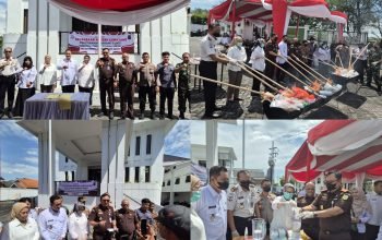 Kejari Lumajang Musnahkan Barang Bukti 108 Perkara, Mendominasi Kasus Narkotika