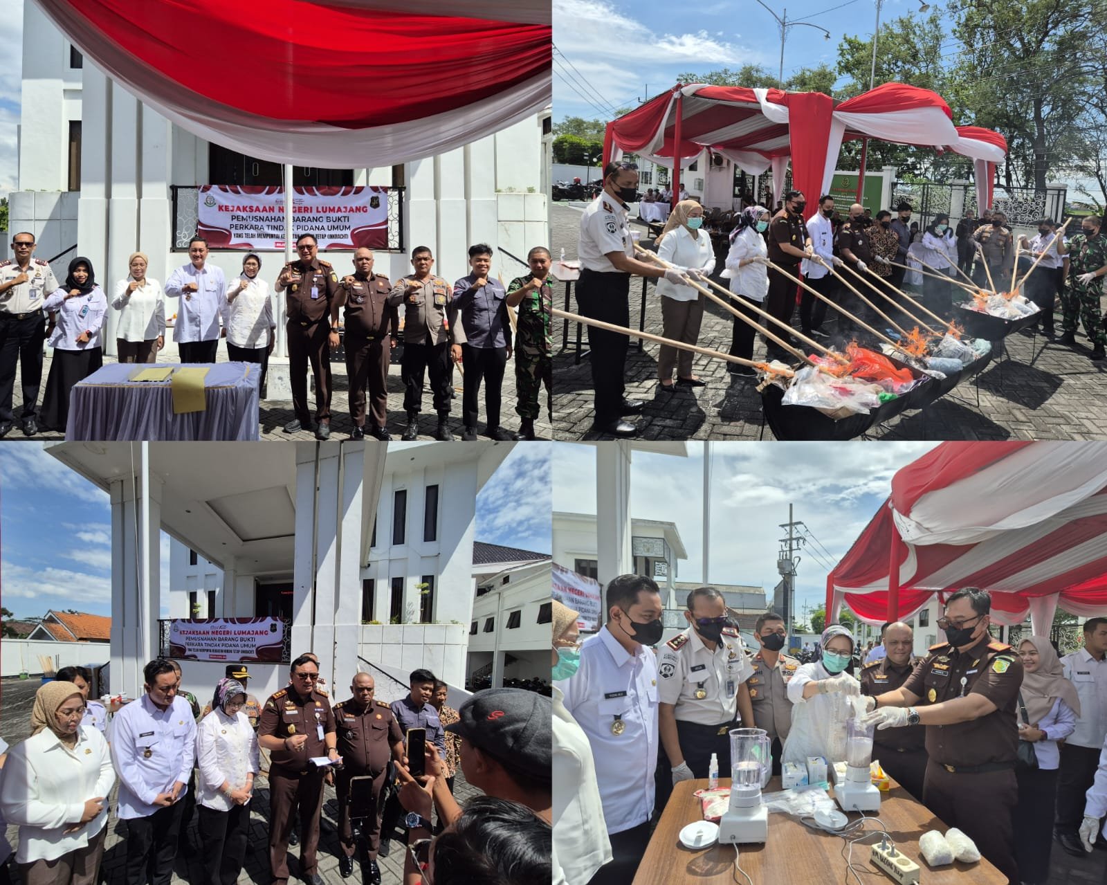 Kejari Lumajang Musnahkan Barang Bukti 108 Perkara, Mendominasi Kasus Narkotika