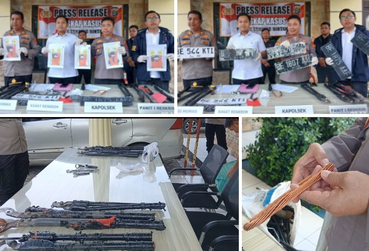 Bereaksi Antar Kabupaten Komplotan Pencuri Kabel Listrik Ditangkap di Tanjung Bintang