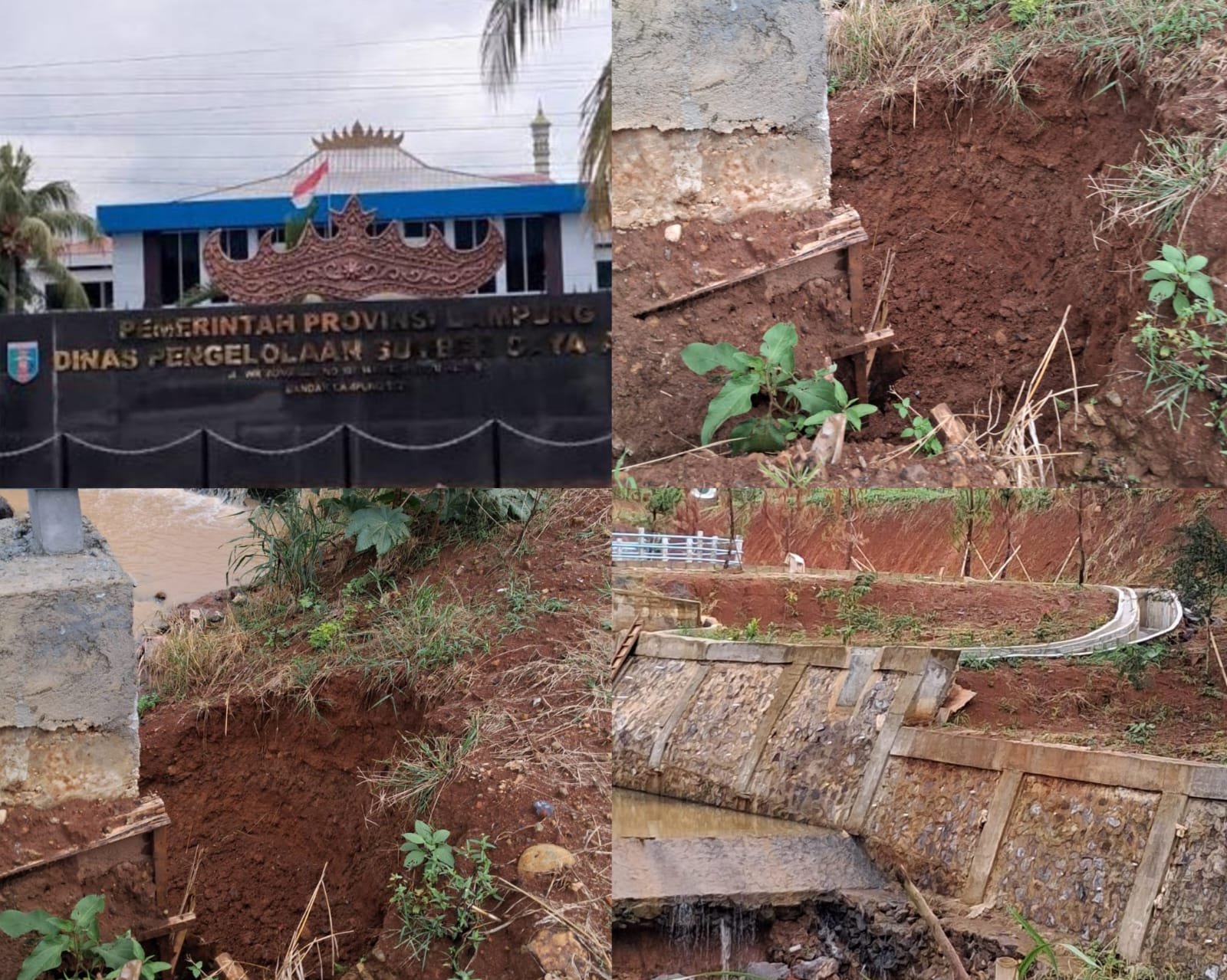 Proyek Embung Milik Dinas PSDA Nilai 8,8 Milliar Baru Diresmikan Hancur, Gubernur Kecolongan