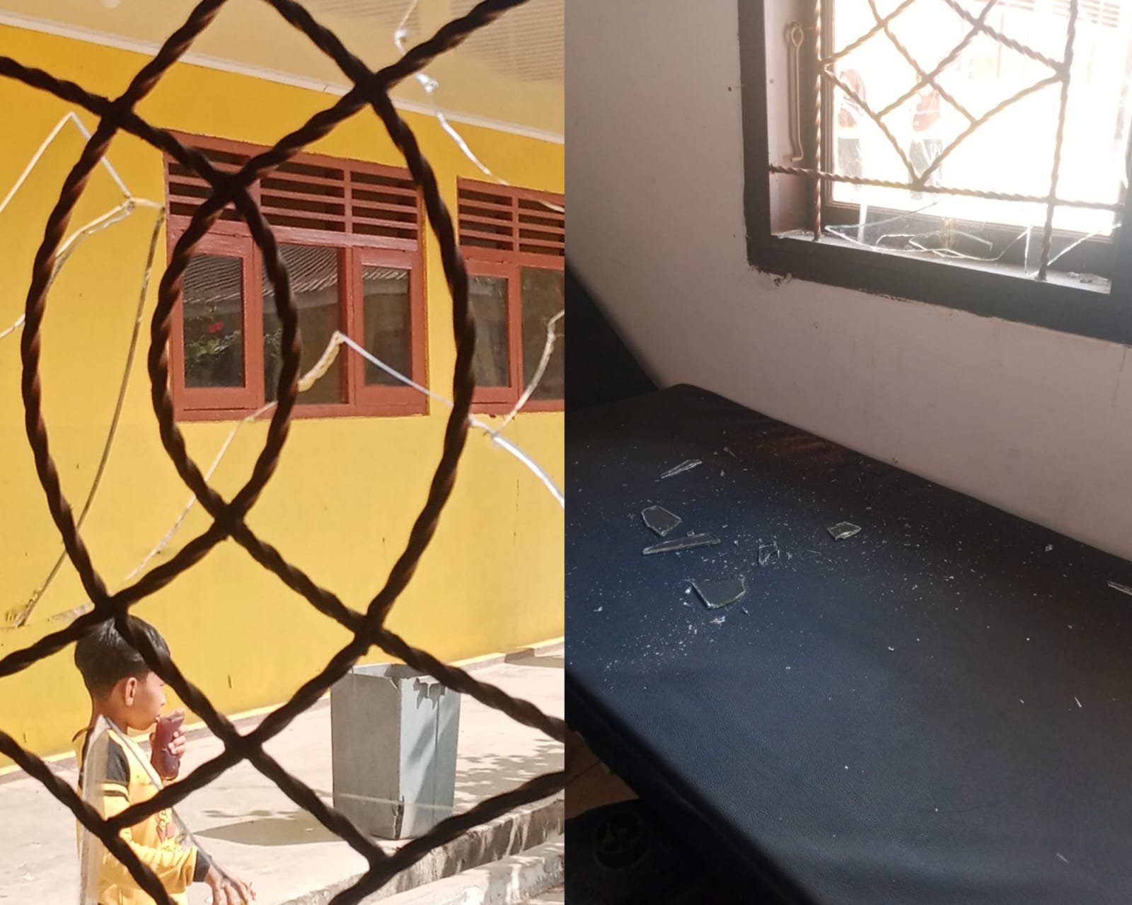 Diduga Santri Daarussalamah Pimpinan Bapak Nurkholis Ahmad Merusak Aset SDN 1 Sidoharjo