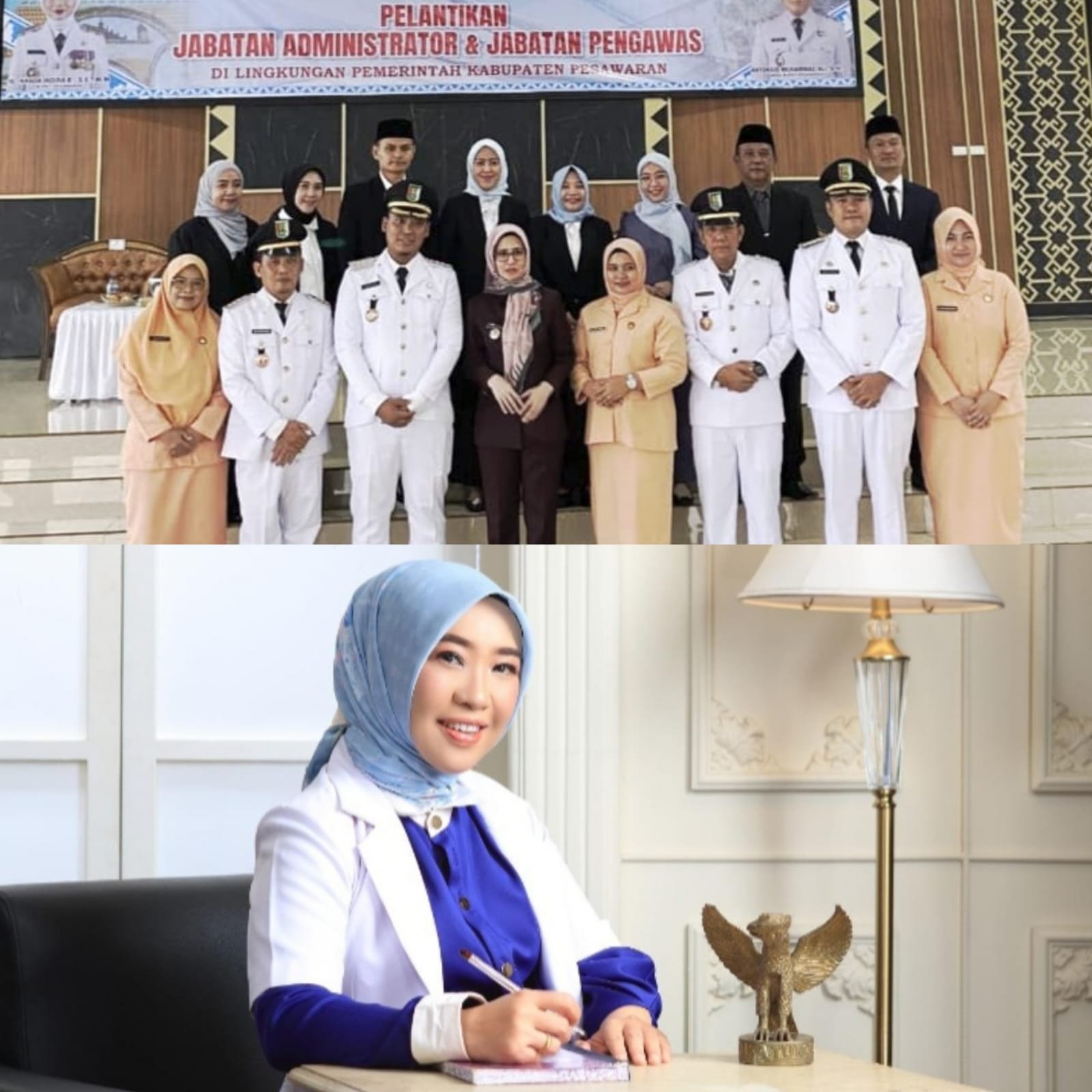 Bupati Pesawaran Lantik 12 Pejabat, dr. Imelda Carolia, M.Kes, Sebagai Direktur RSUD Pesawaran