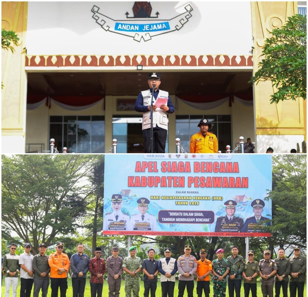 Gelar Apel Siaga Bencana, Pemkab Pesawaran Perkuat Kesiapsiagaan Hadapi Ancaman Bencana