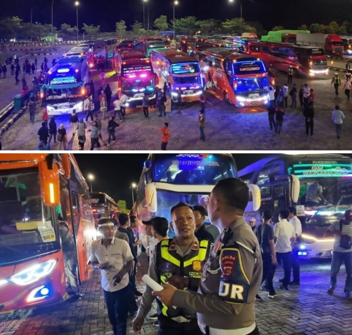 Pengawalan Ketat Massa Buruh Lampung ke Monas, Polisi Pastikan Lalu Lintas Tetap Tertib
