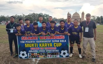 Sepak Bola Antar Desa Jadi Ajang Kebugaran Satgas TMMD Kodim 0402/OKI