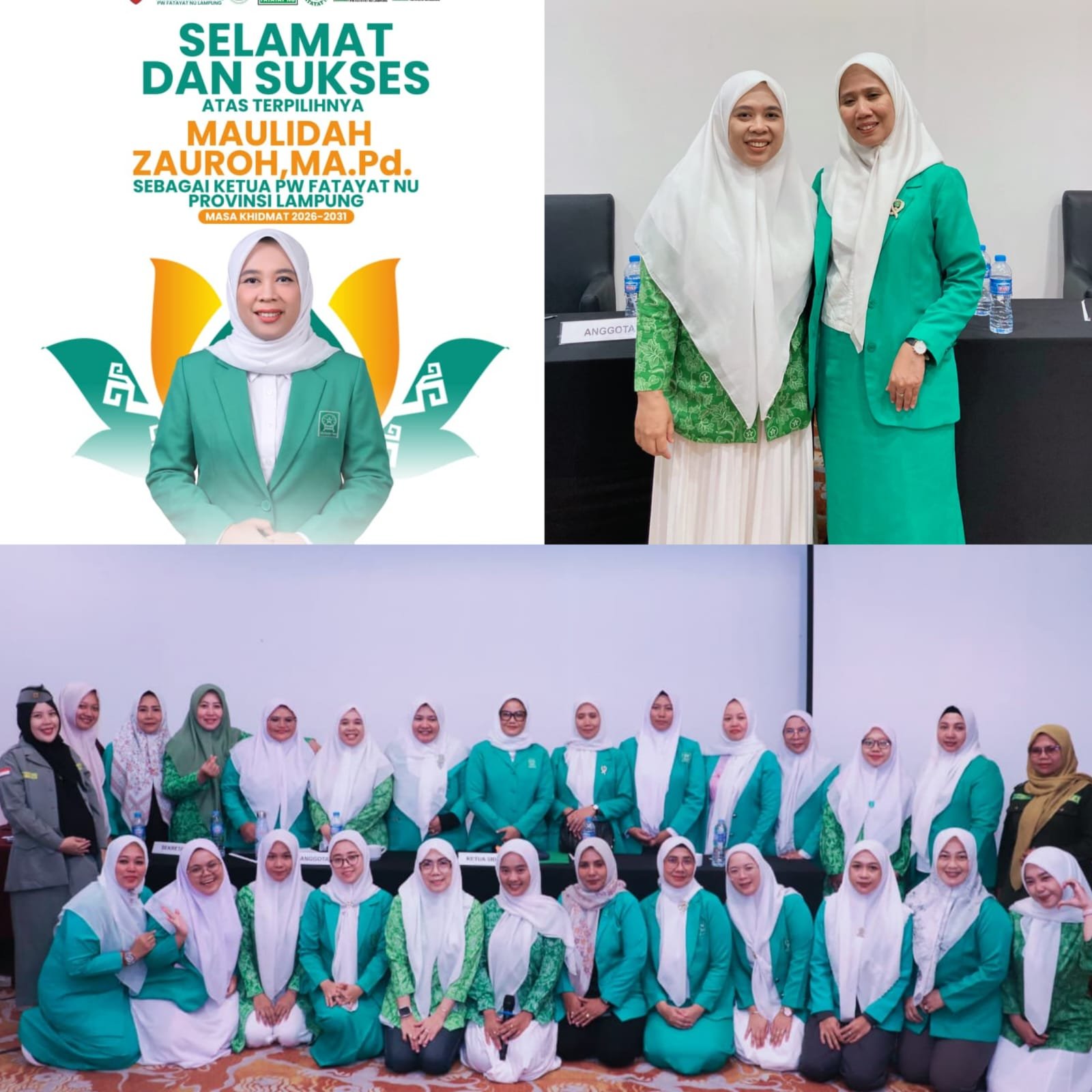 Tok ! Maulidah Nahkodai Fatayat NU Lampung 2026-2031