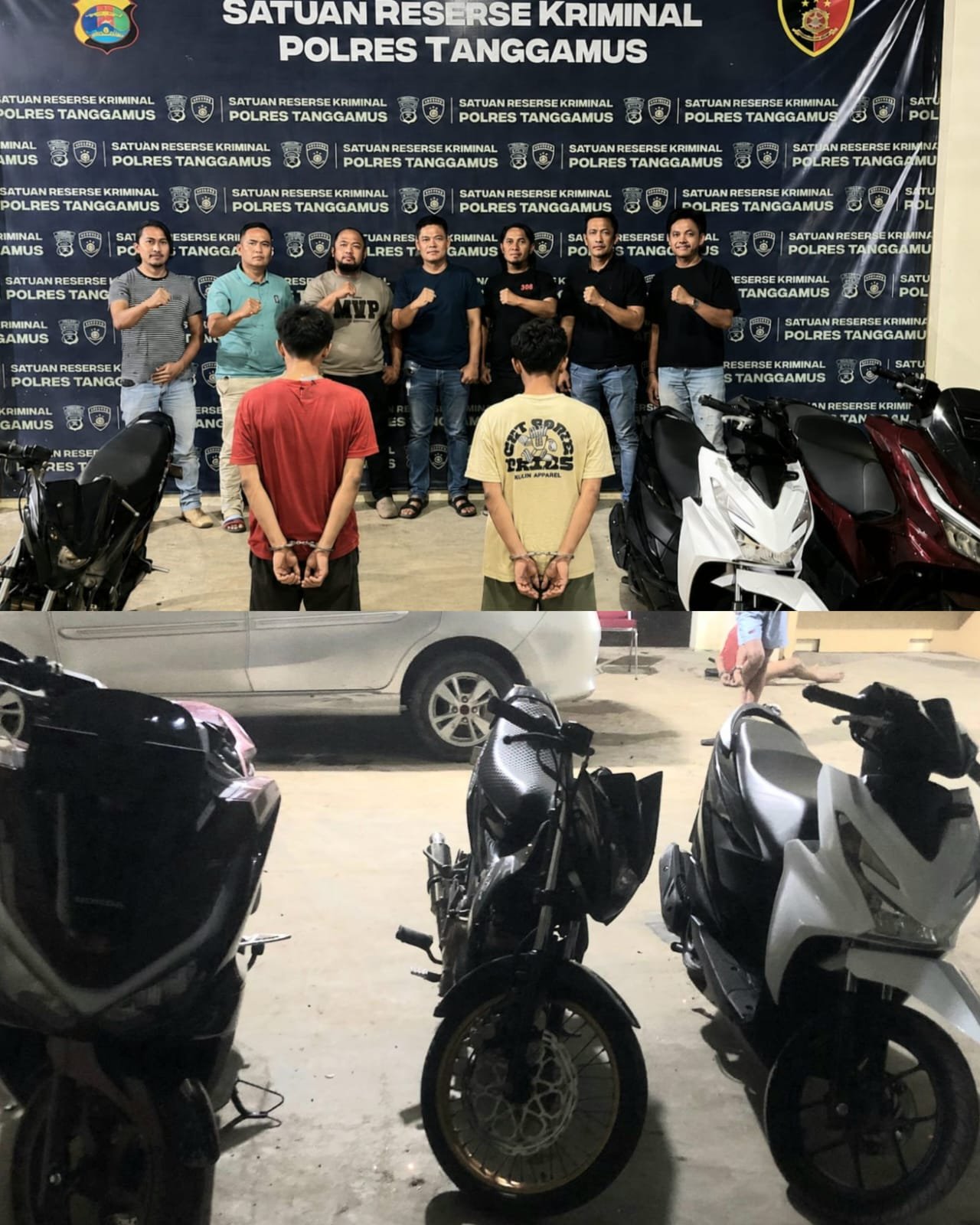 Tekab 308 Presisi Polres Tanggamus Tangkap 2 Tersangka Curas Usai Korban Berwisata di Kota Agung Timur