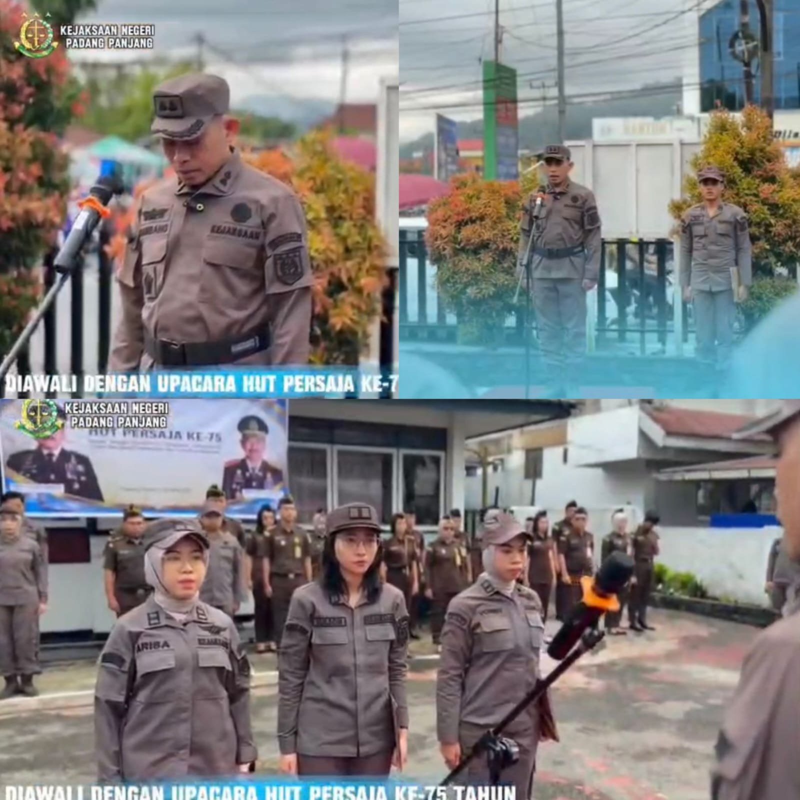 Kejari Padang Panjang Gelar Upacara HUT PERSAJA Ke-75, Dalam Mengawal Kedaulatan